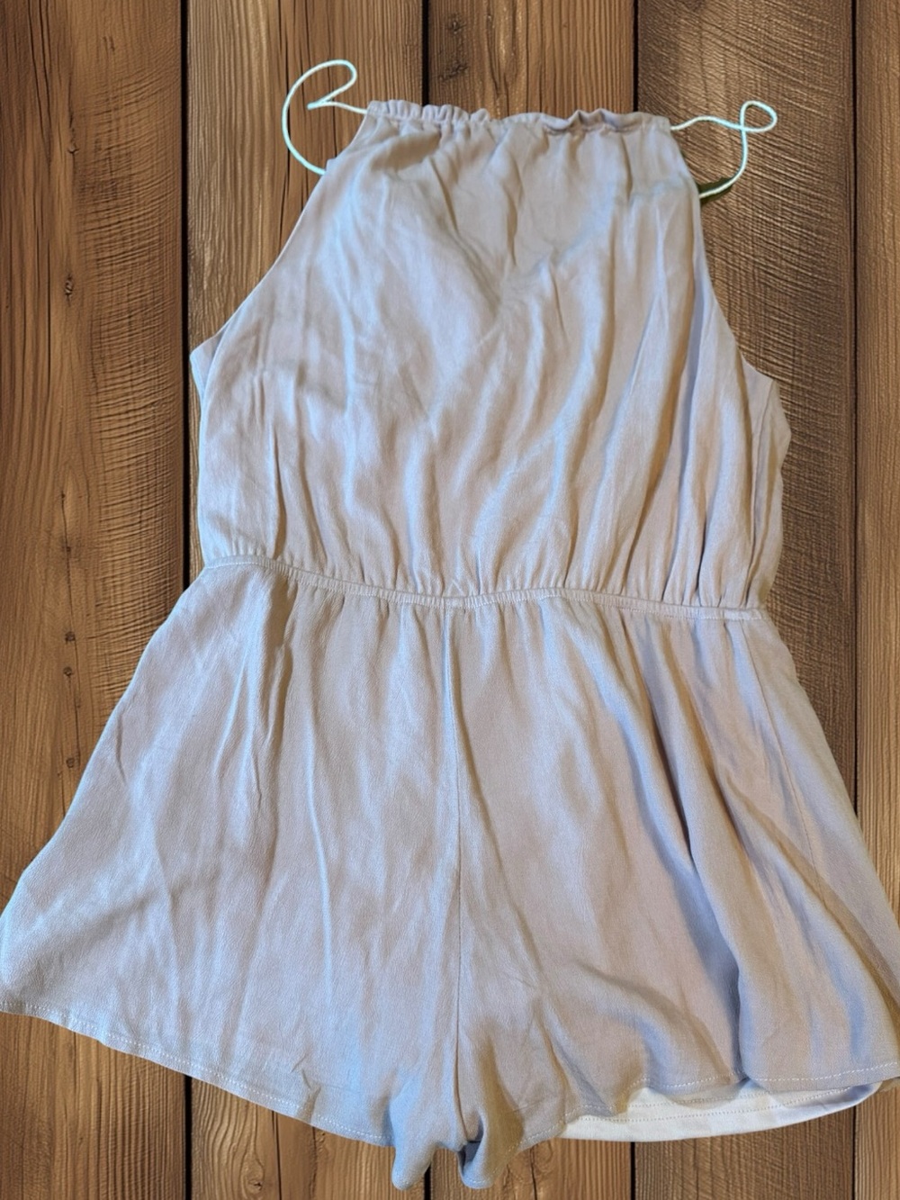 Lulus “Barcelona Beauty” Blush Pink Embroidered Tassel Boho Romper Size Large - Picture 12 of 14